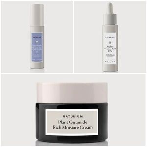 Naturium Skincare Bundle- NWT- Hyaluronic & Azelaic Acid Serums & Ceramide Cream